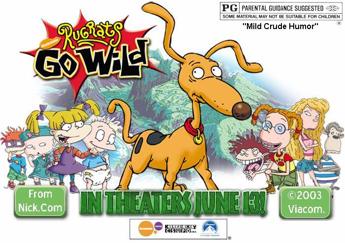 "Rugrats Go Wild" -- Rated "PG"